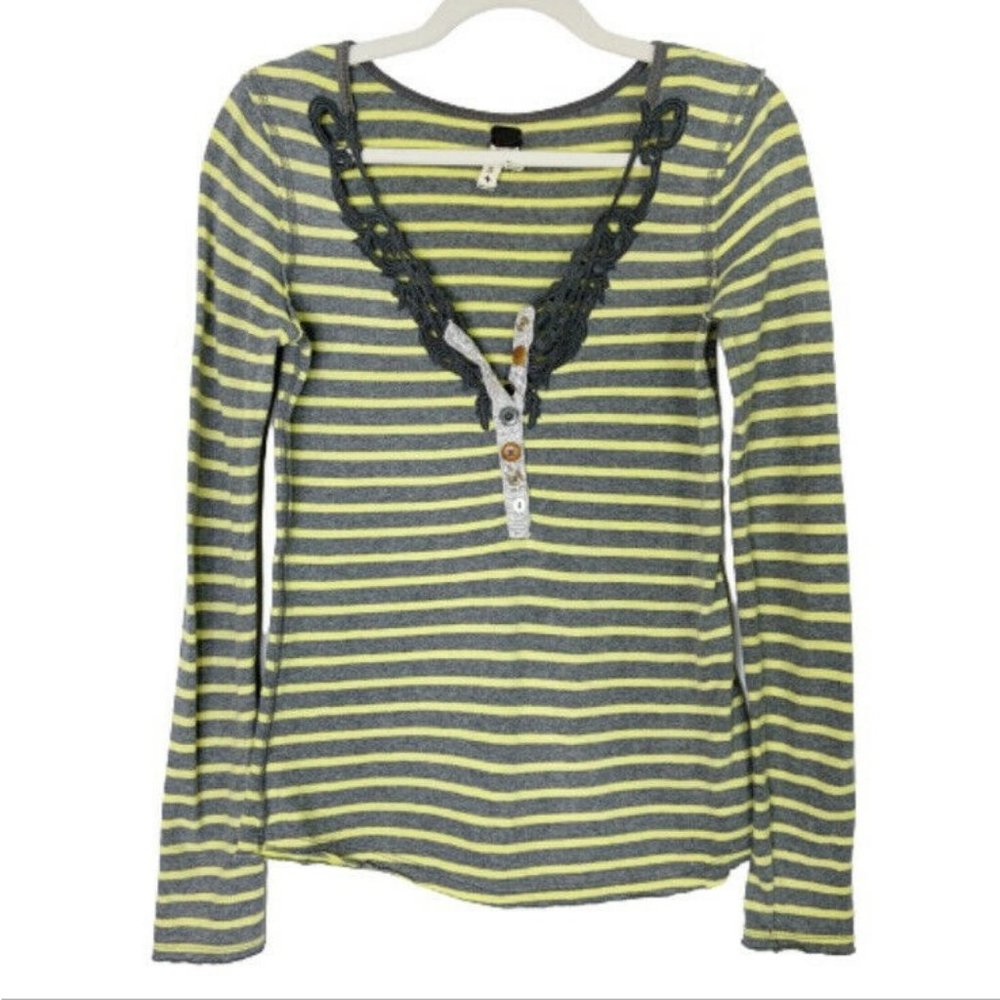 Free People Henley Top Size Small - Picture 2 of 11